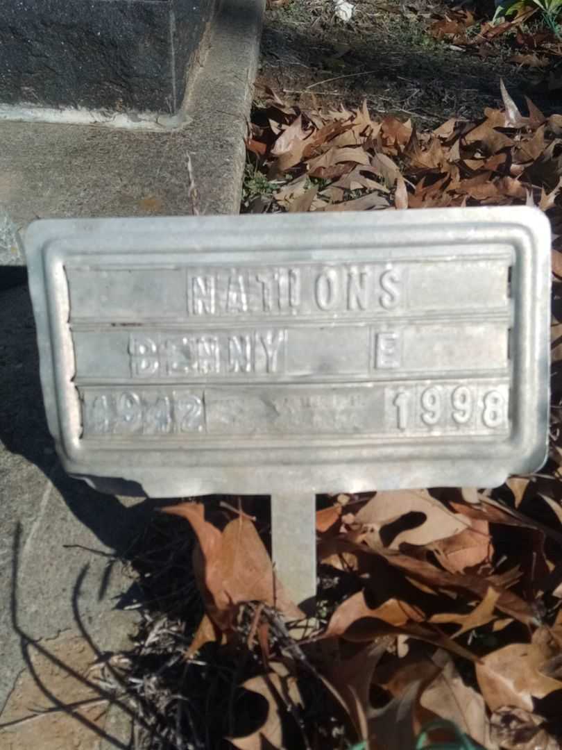 Benny E. Nations's grave. Photo 1