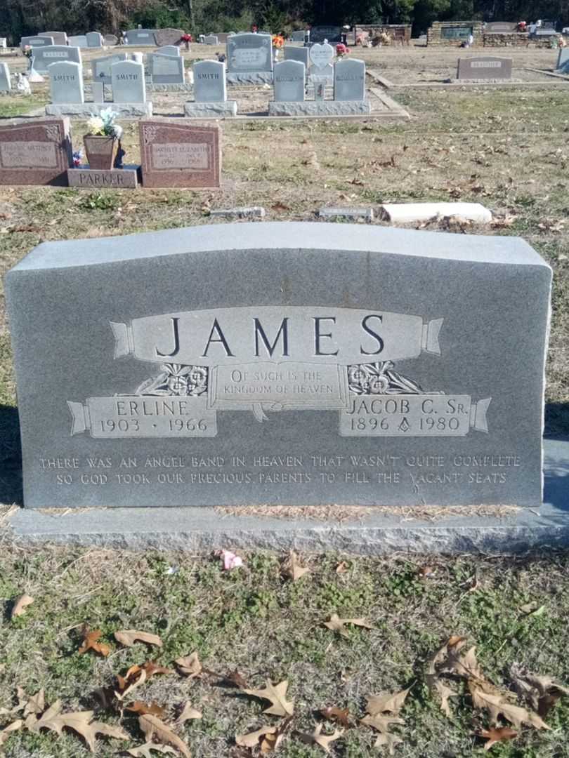 Erline James's grave. Photo 1