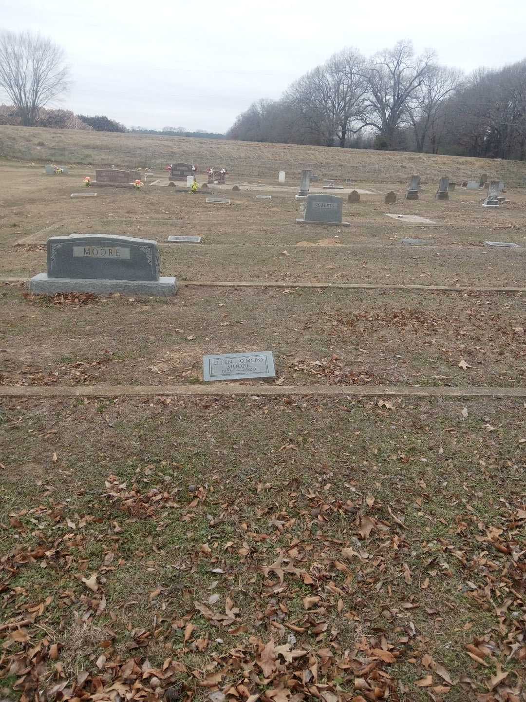 Ellen O'Mero Moore's grave. Photo 2