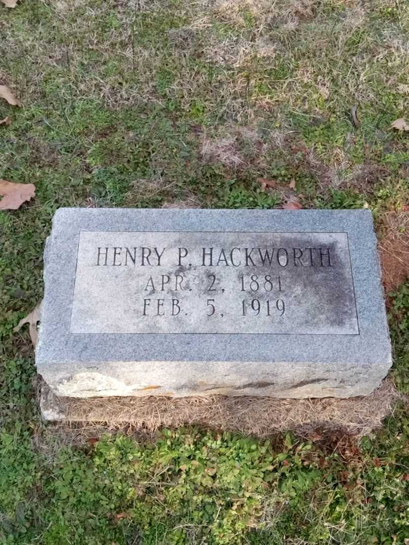 Henry P. Hackworth's grave. Photo 1