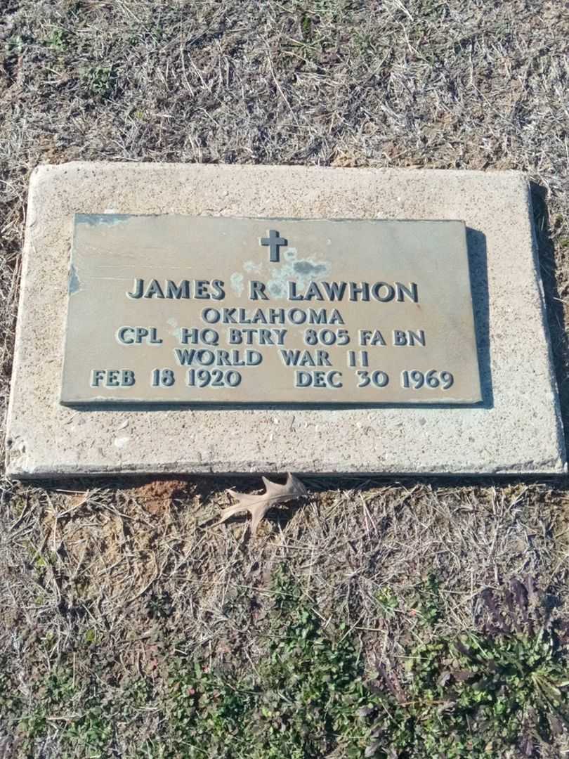 James Ray Lawhon's grave. Photo 3