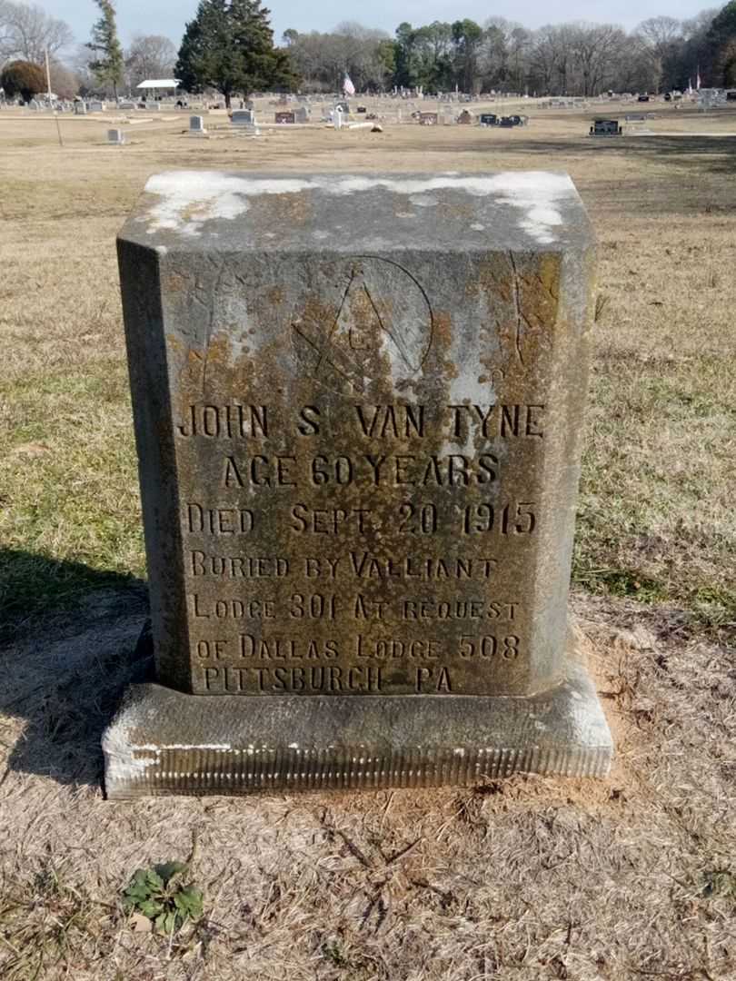 John S. Van Tyne's grave. Photo 1