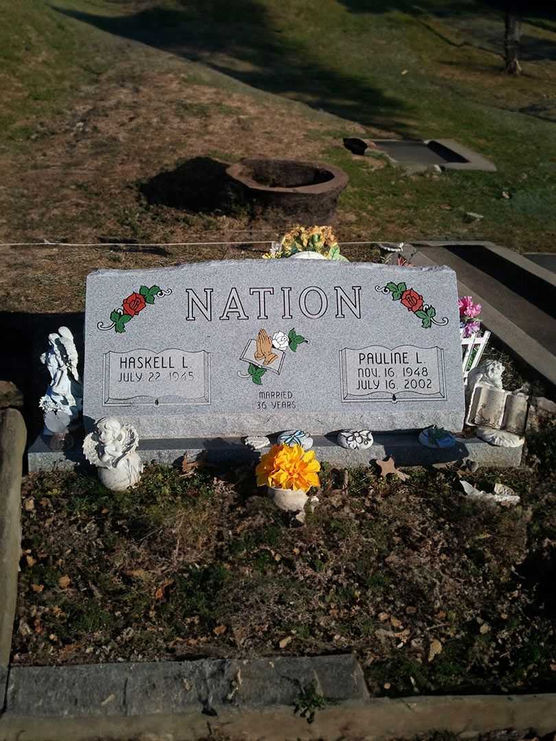 Haskell L. Nation's grave. Photo 1