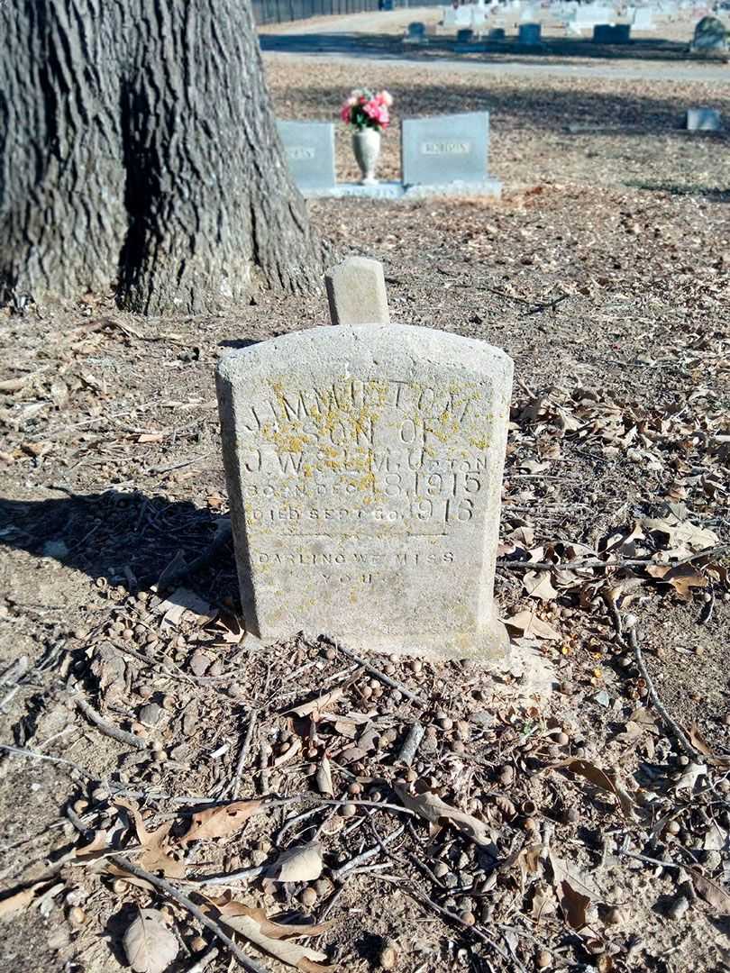 Jimmie Toni Upton's grave. Photo 3