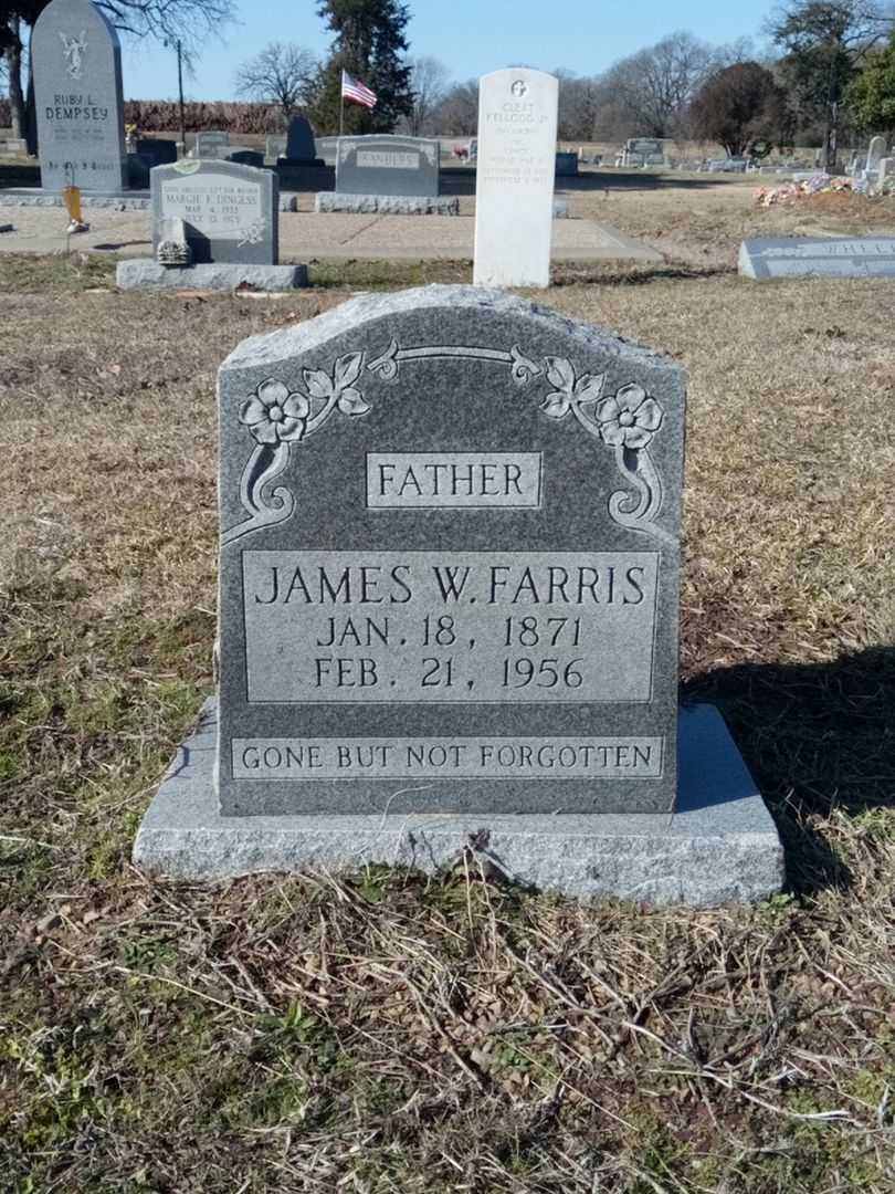 James W. Farris's grave. Photo 1