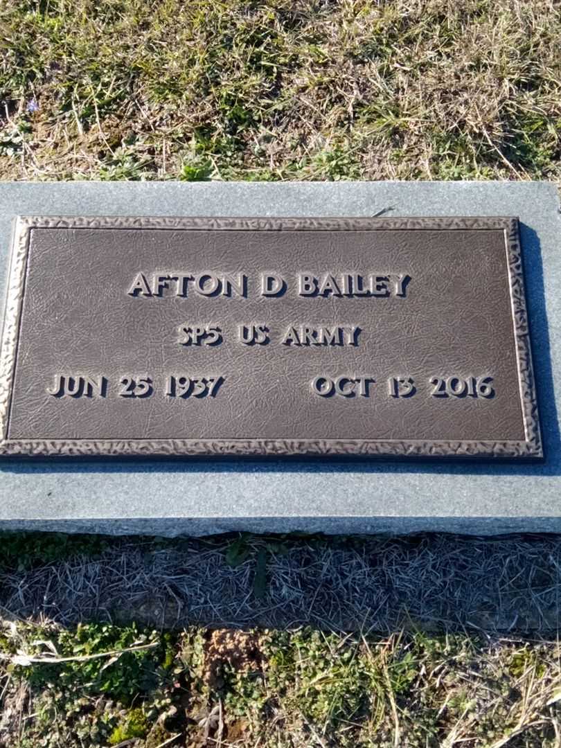 Afton D. Bailey's grave. Photo 3