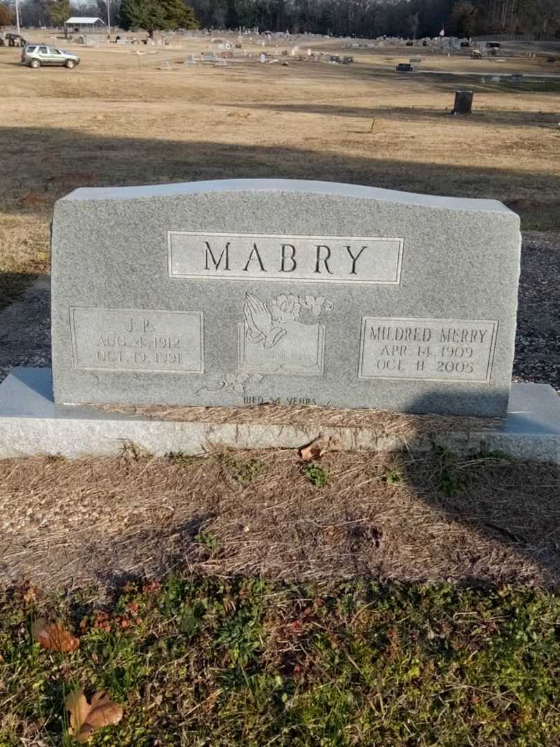 Mildred Merry Mabry's grave. Photo 1