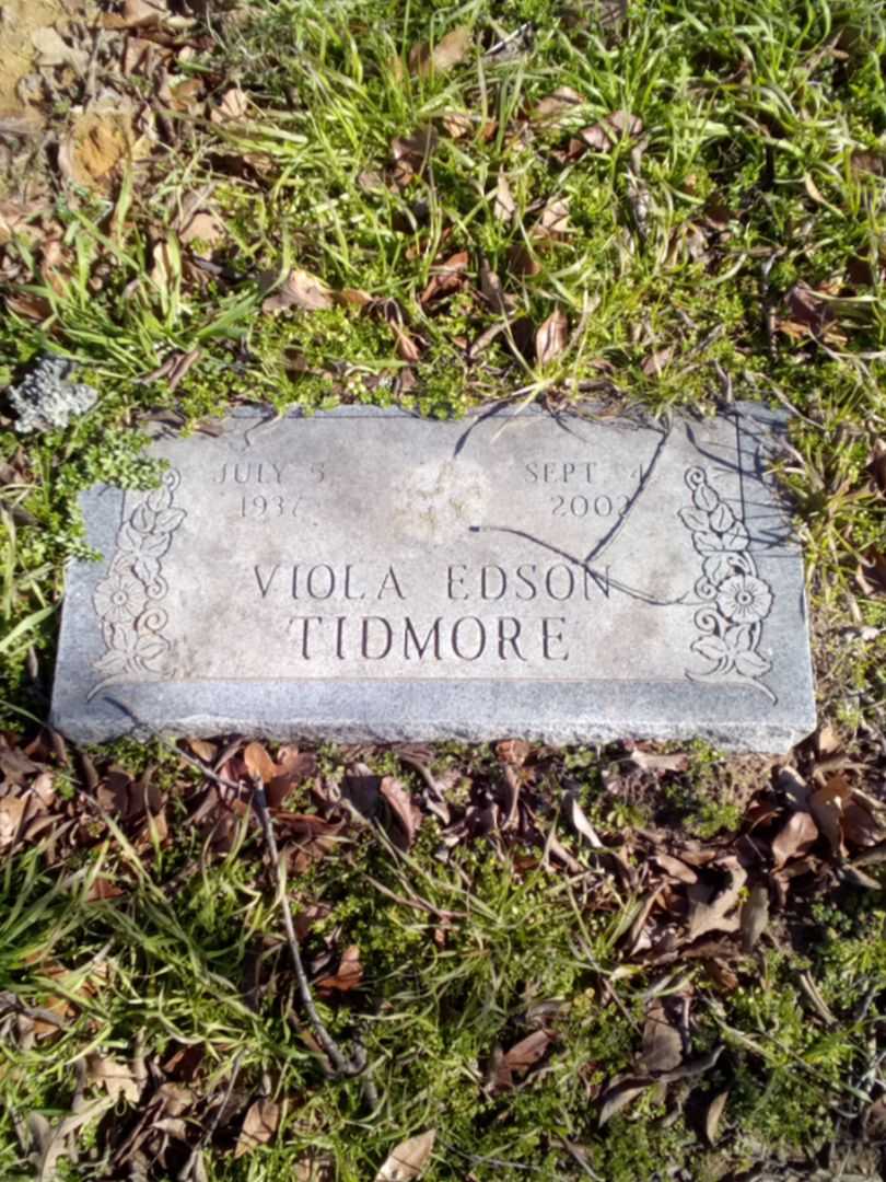 Viola Edson Tidmore's grave. Photo 1