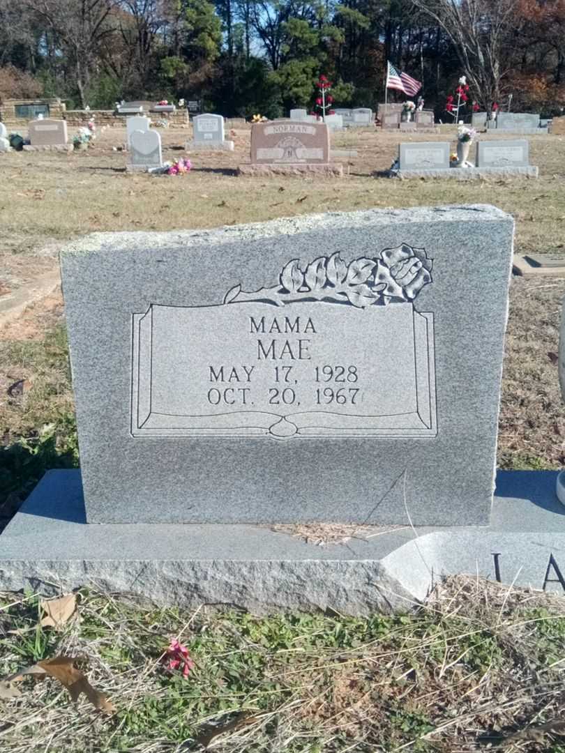Mae Lawhon's grave. Photo 1