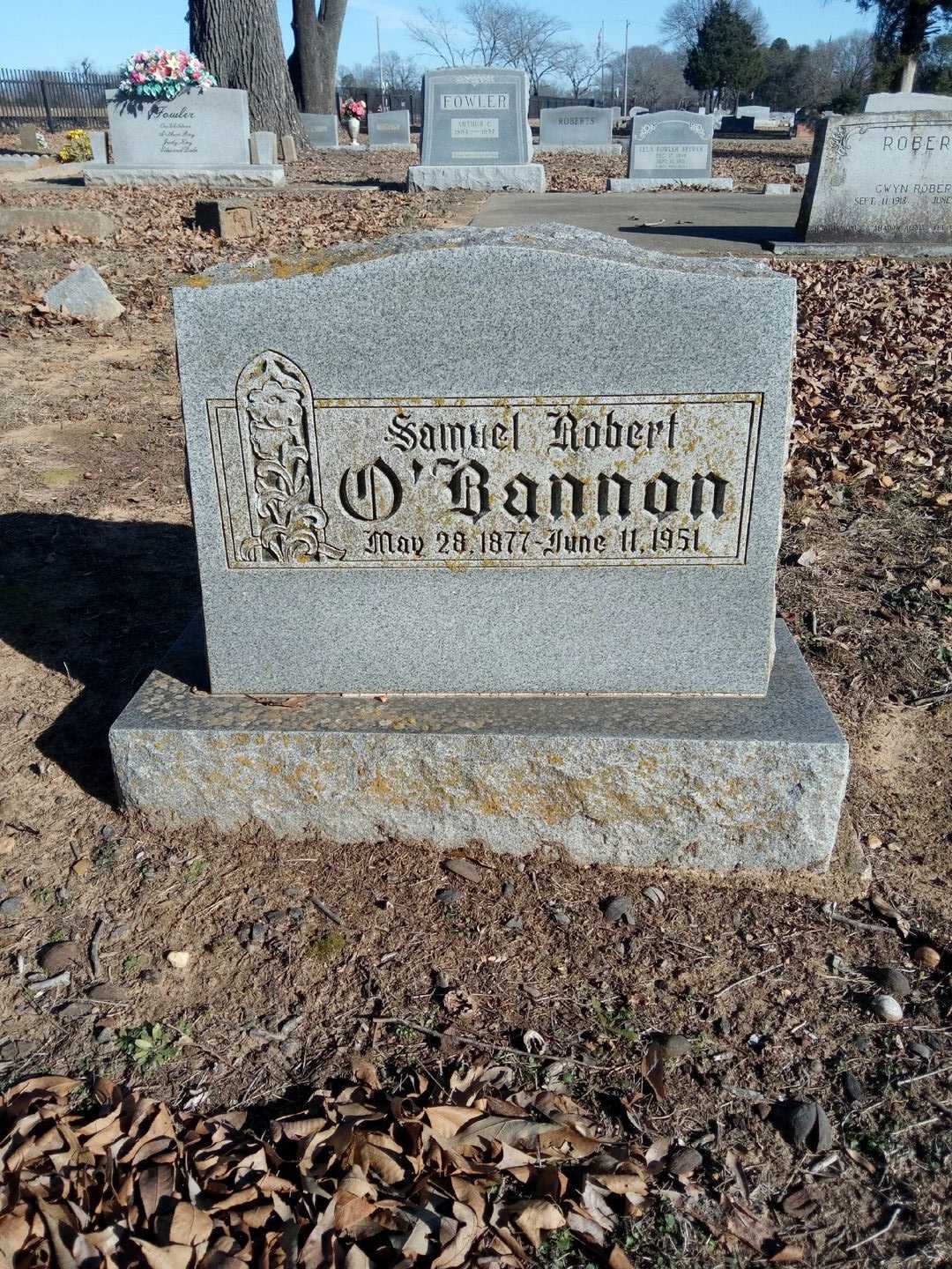 Samuel Robert O'Bannon's grave. Photo 1