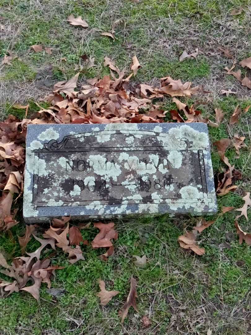 Norma Velvin's grave. Photo 1