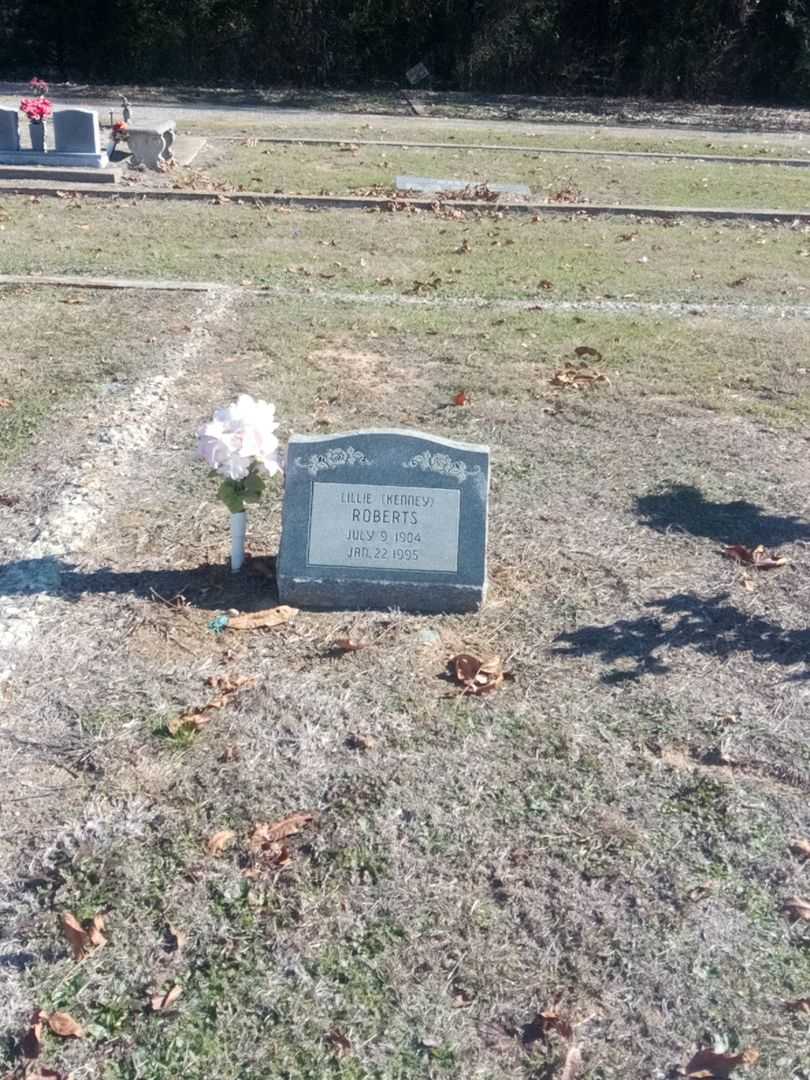 Lillie Kenney Roberts's grave. Photo 2