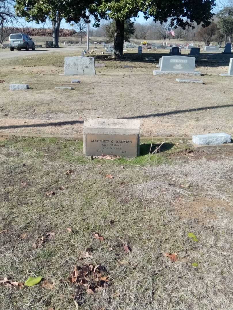 Matthew C. Raiford's grave. Photo 2