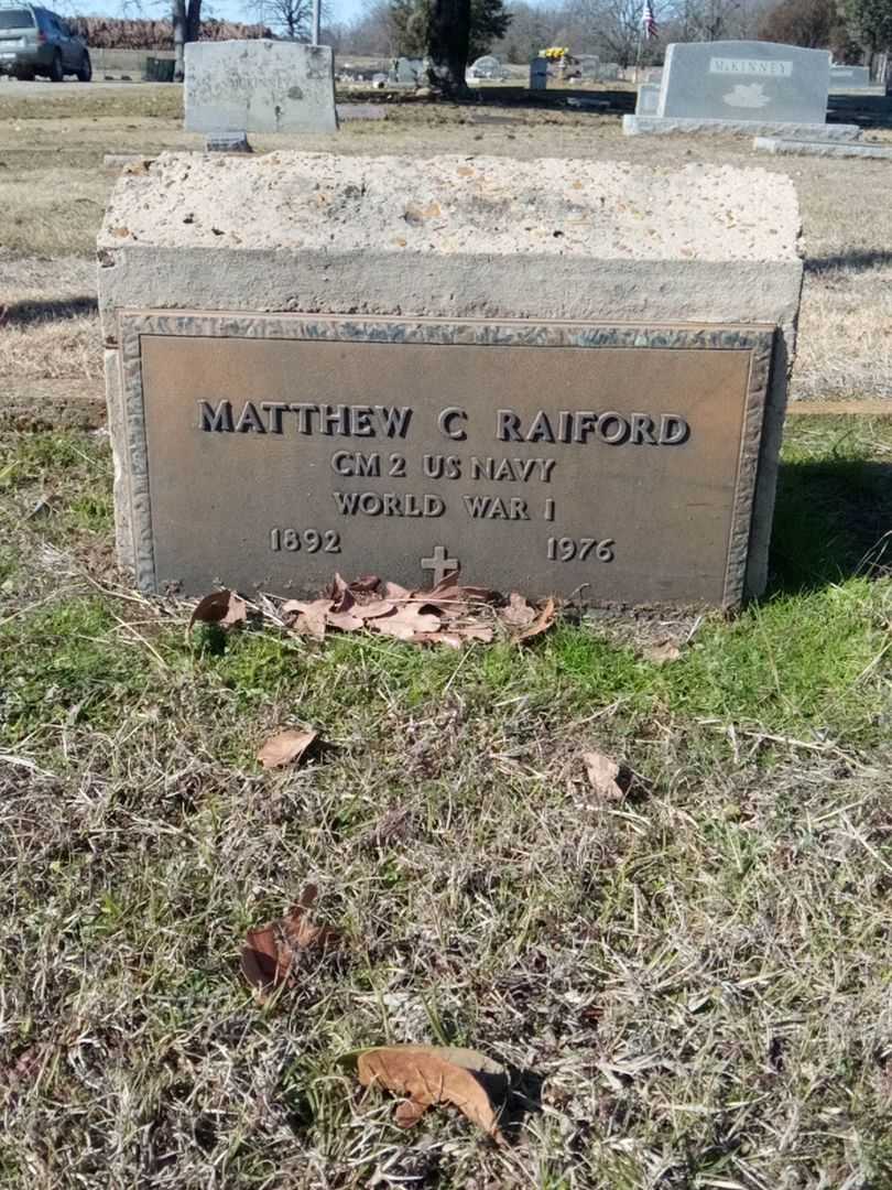 Matthew C. Raiford's grave. Photo 1