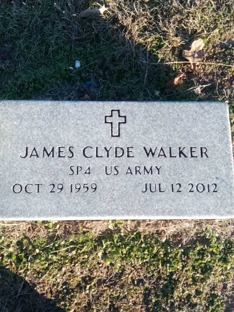 James Clyde Walker's grave. Photo 1