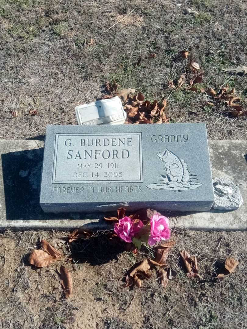 G. Burdene "Granny" Sanford's grave. Photo 3