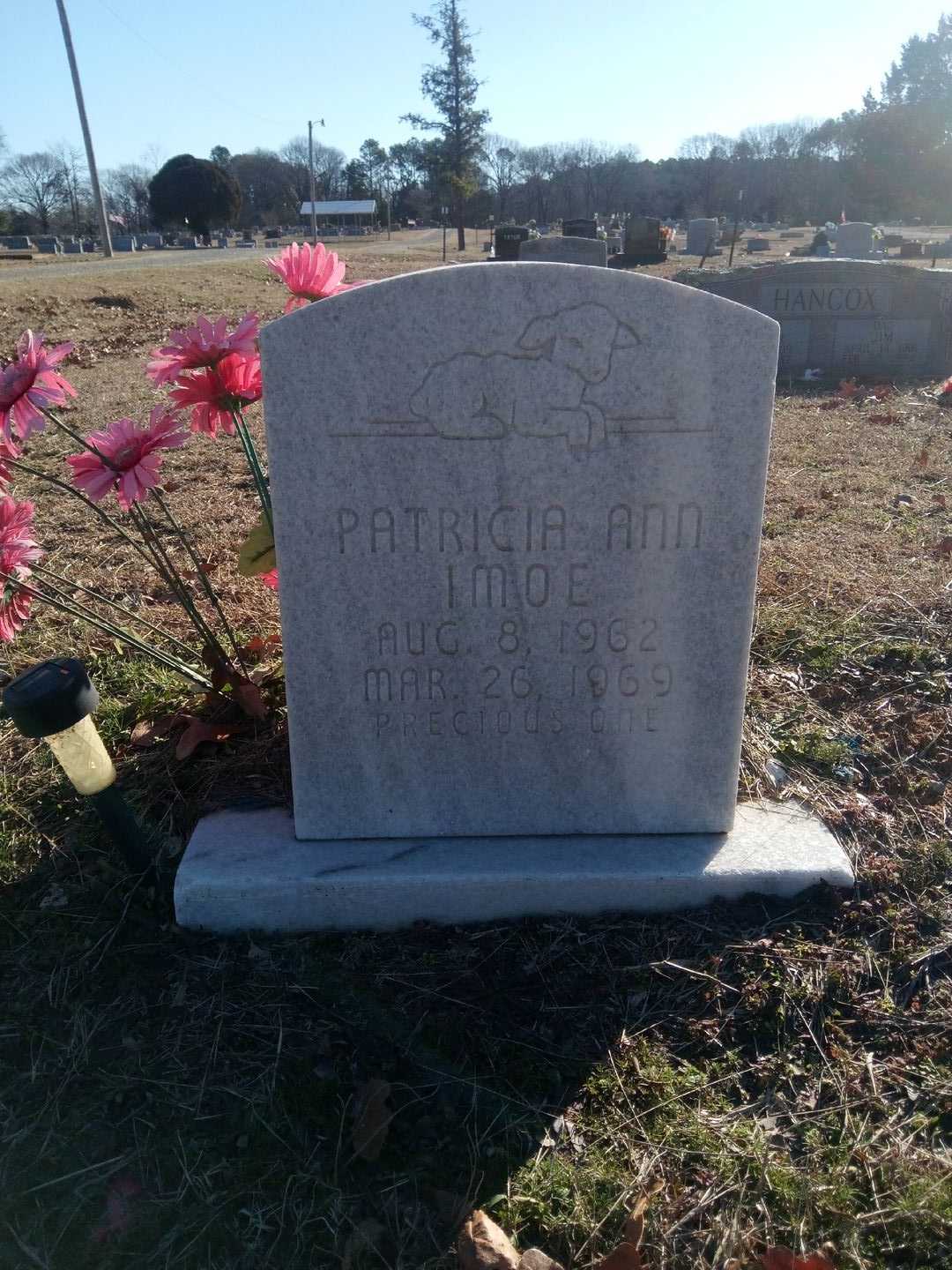 Patricia Ann Imoe's grave. Photo 1