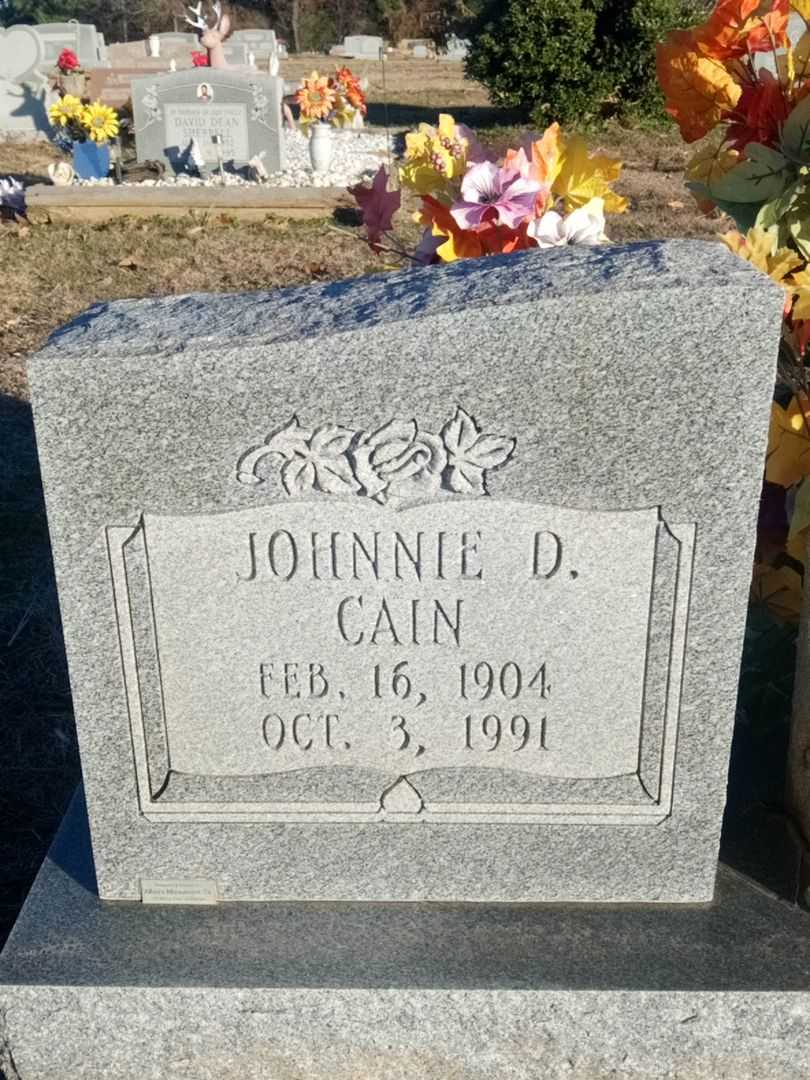 Johnnie Donathan Cain's grave. Photo 1