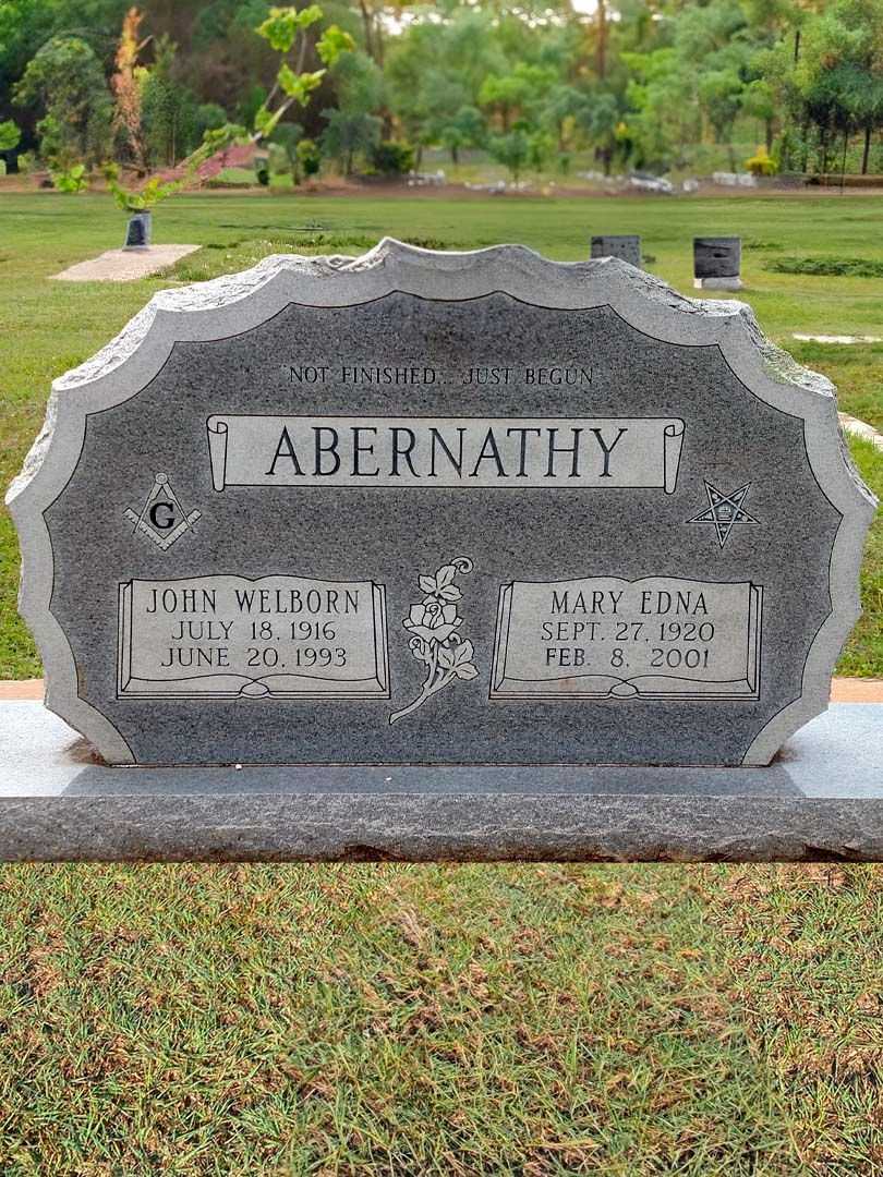 John Welborn Abernathy's grave. Photo 1