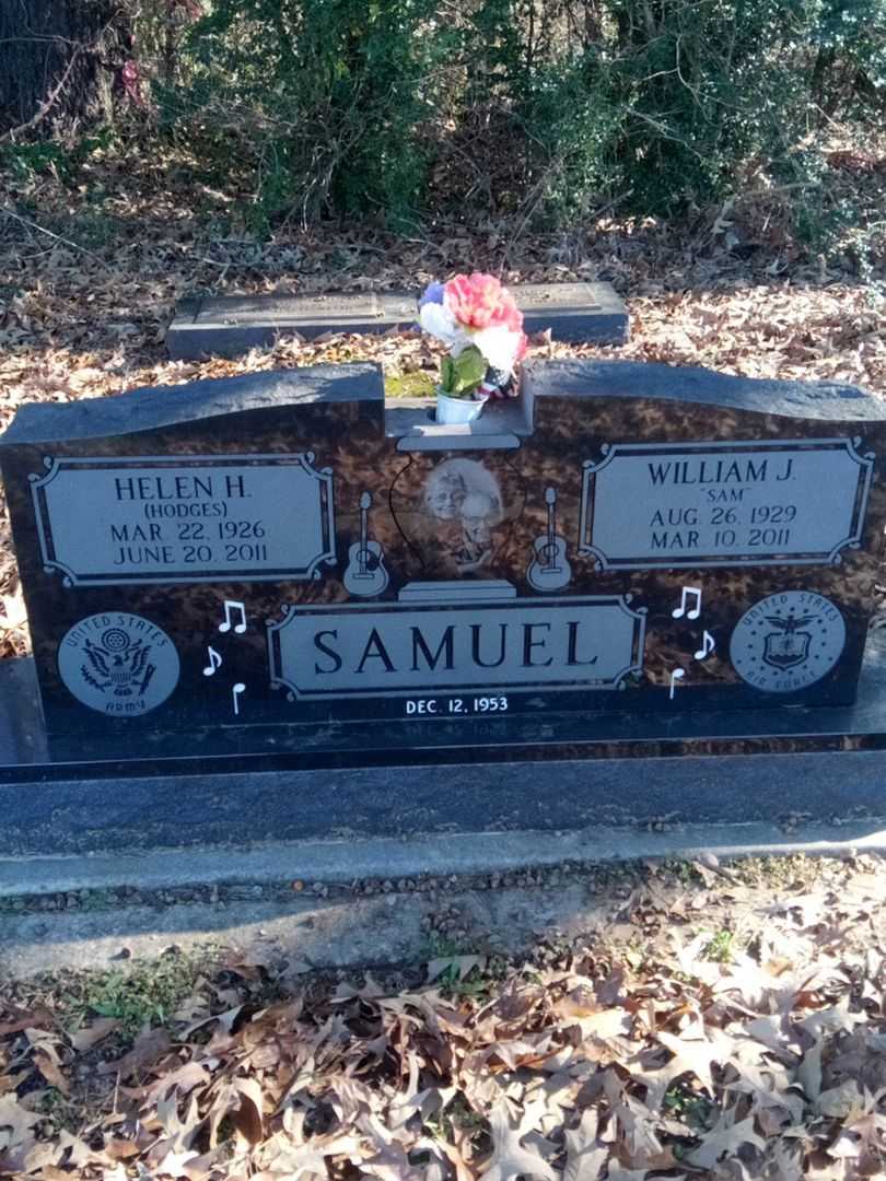 William James "Sam" Samuel's grave. Photo 3