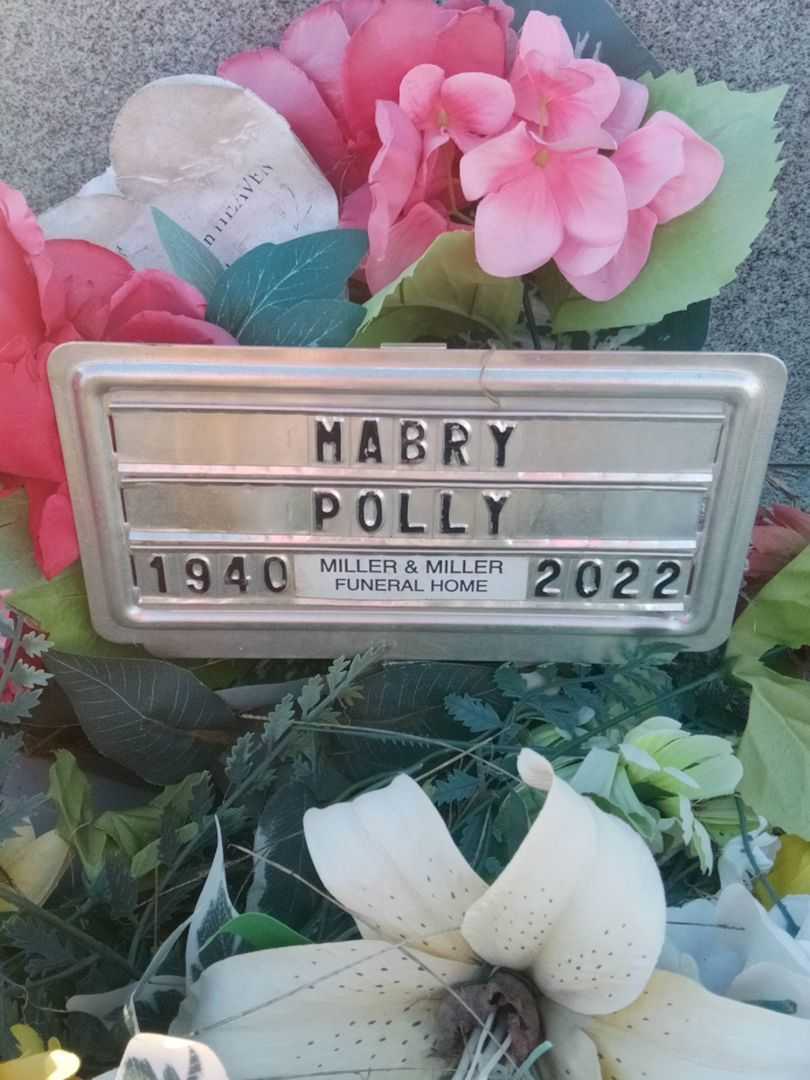 Polly Ann Cain Mabry's grave. Photo 3