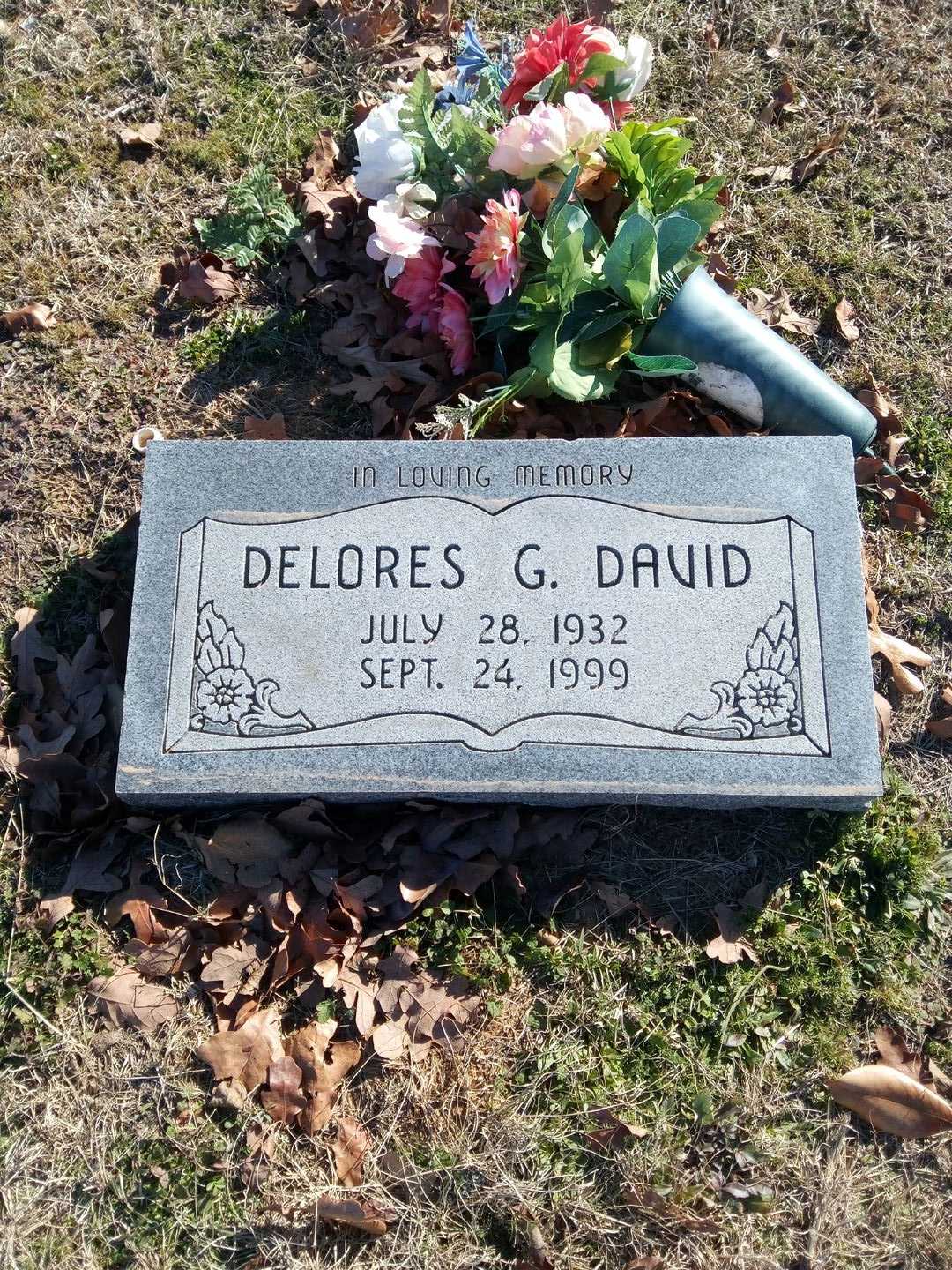 Delores G. David's grave. Photo 1