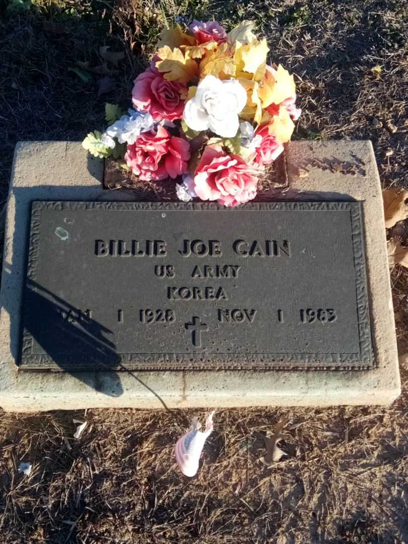 Billie Joe Cain's grave. Photo 1