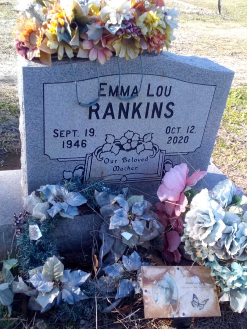 Emma Lou Rankins's grave. Photo 1