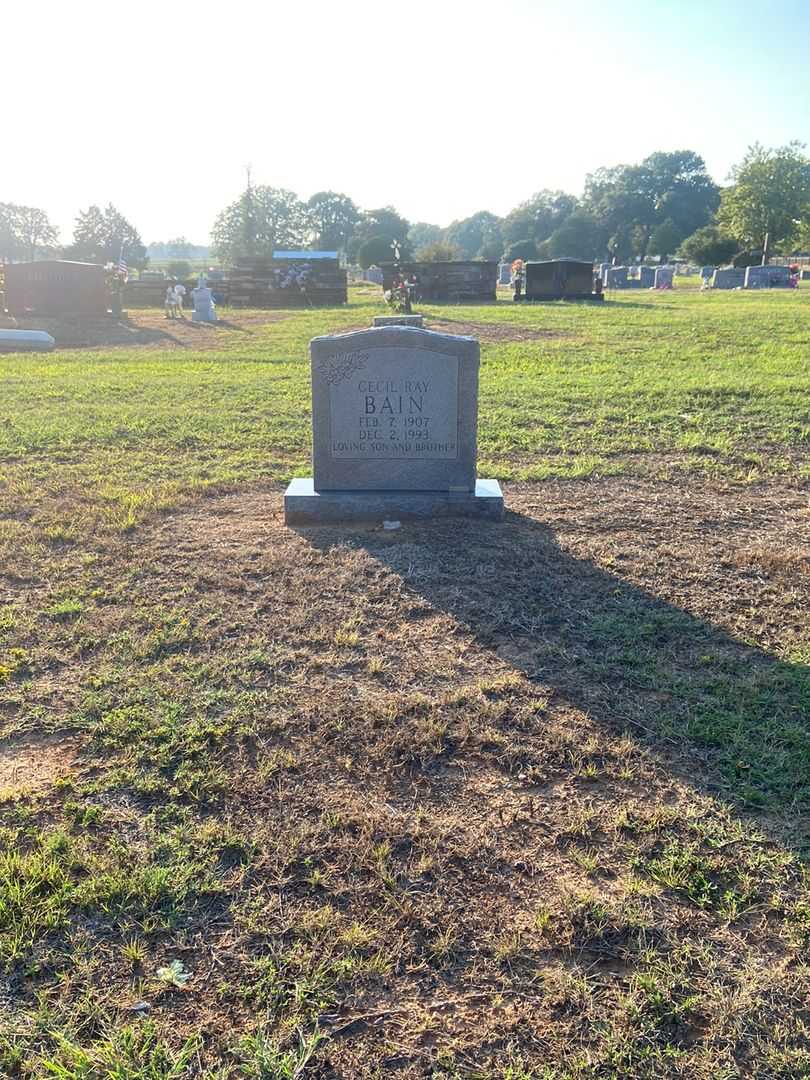 Cecil Ray Bain's grave. Photo 2