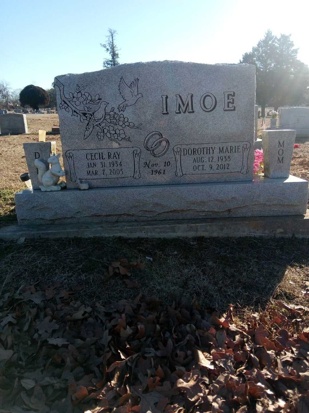 Cecil Ray Imoe's grave. Photo 1