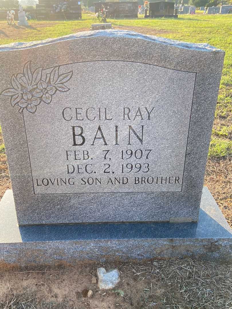 Cecil Ray Bain's grave. Photo 1