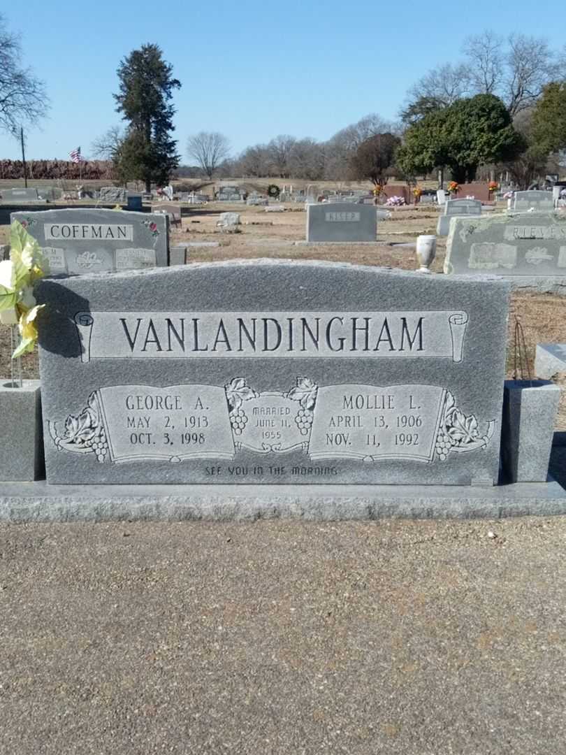 George A. Vanlandingham's grave. Photo 1