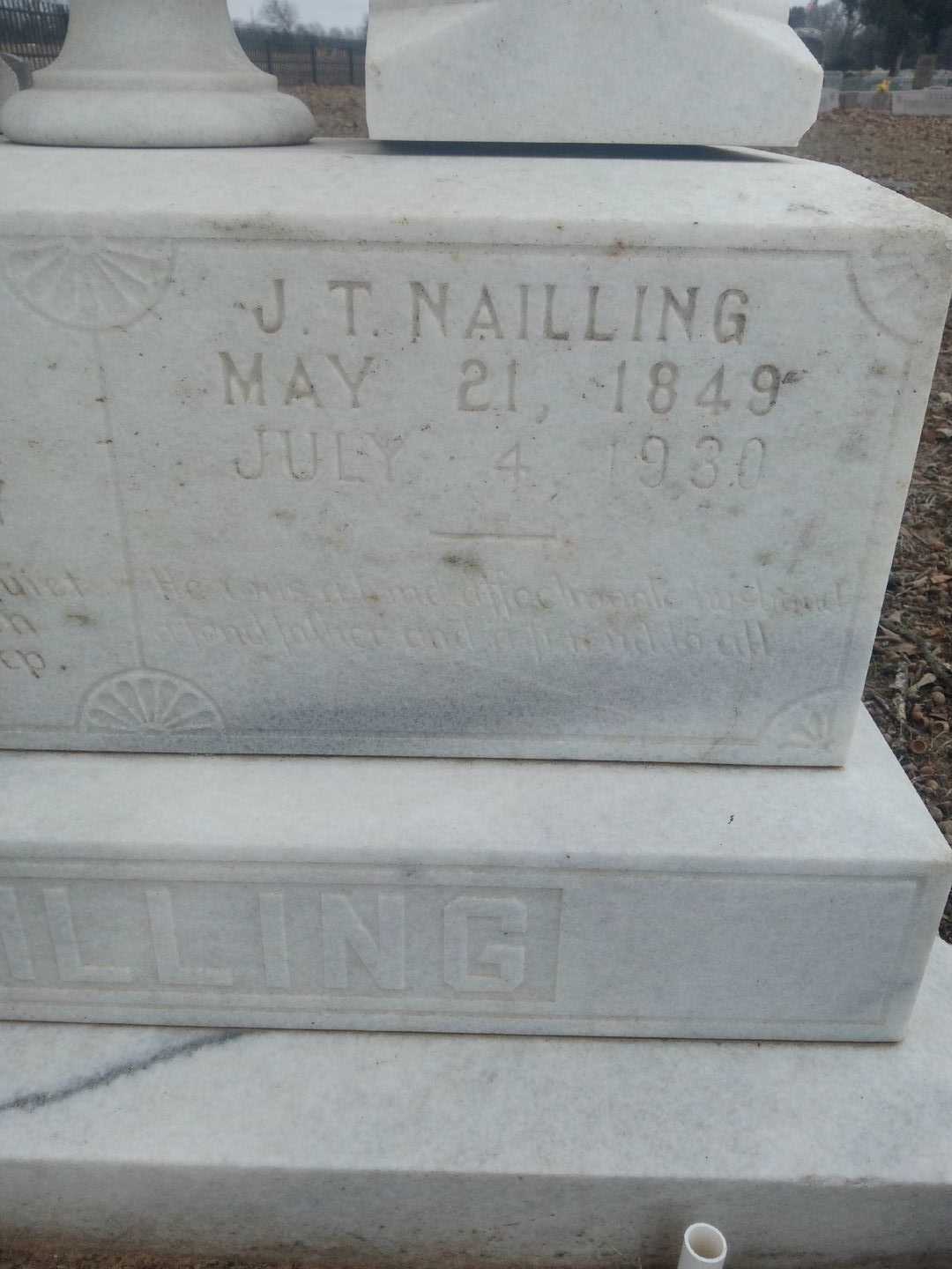 J. T. Nailling's grave. Photo 3