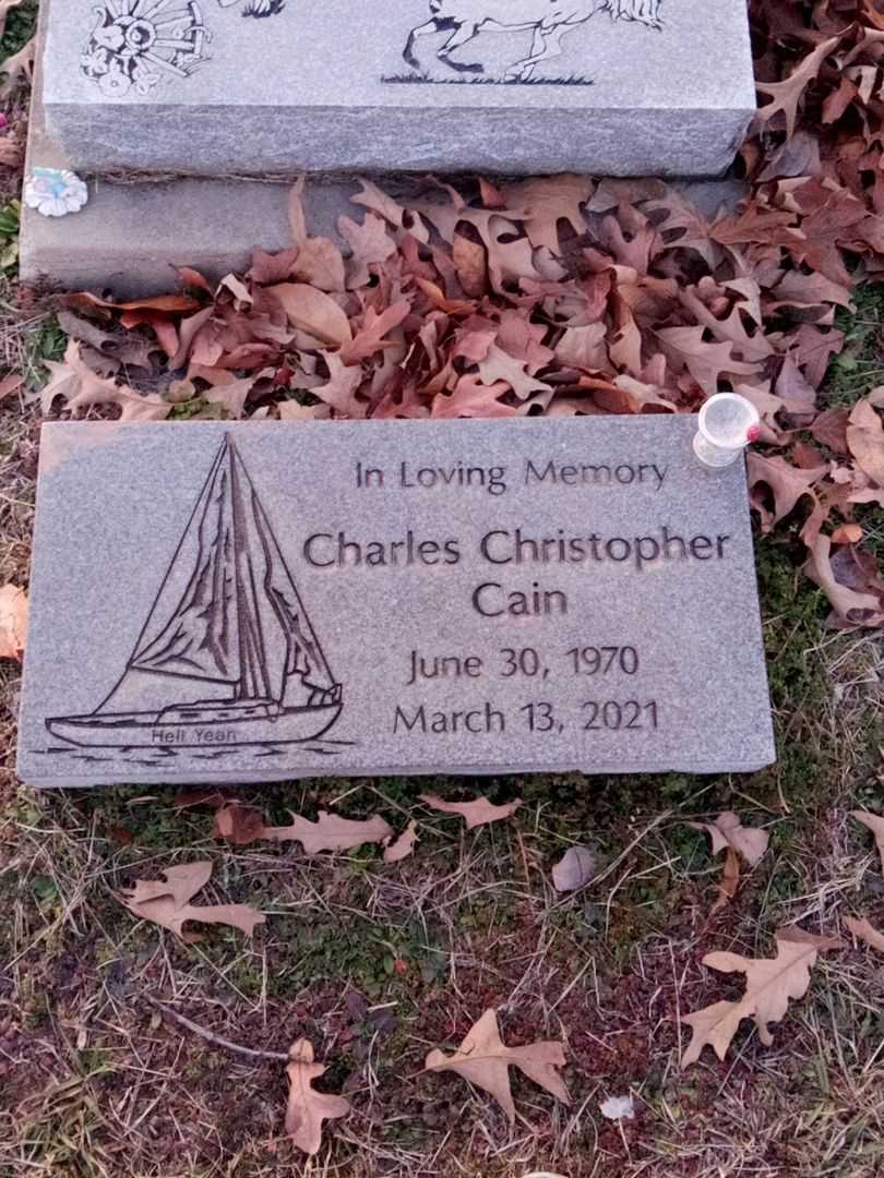 Charles Christopher Cain's grave. Photo 3