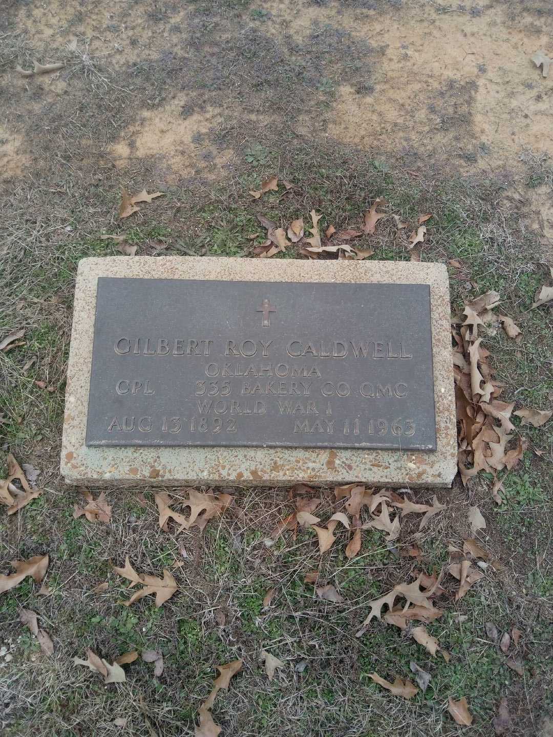 Gilbert Roy "Gabe" Caldwell's grave. Photo 3