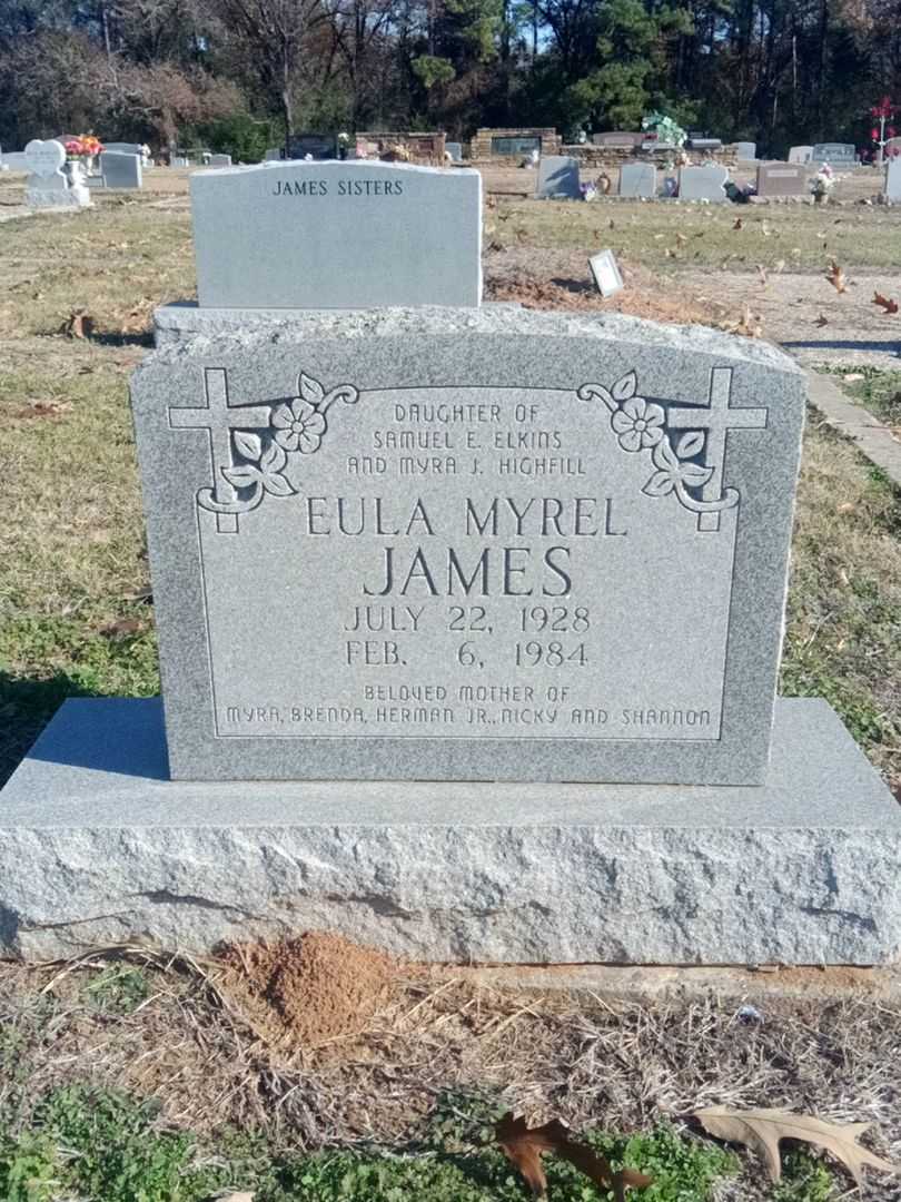 Myra Earline James's grave. Photo 1