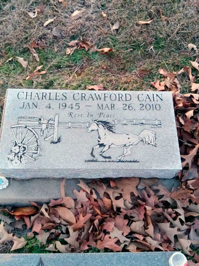 Charles Crawford Cain's grave. Photo 1