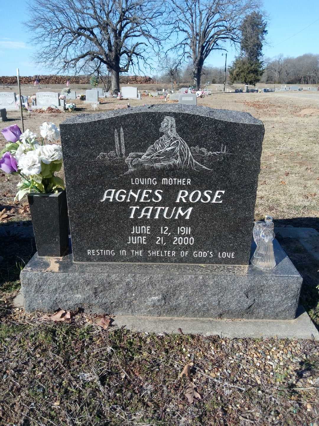 Agnes Rose Tatum's grave. Photo 3