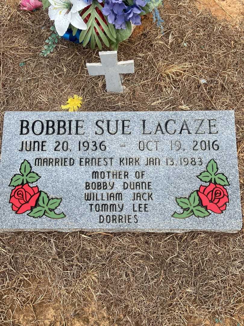 Bobbie Sue LaCaze's grave. Photo 1