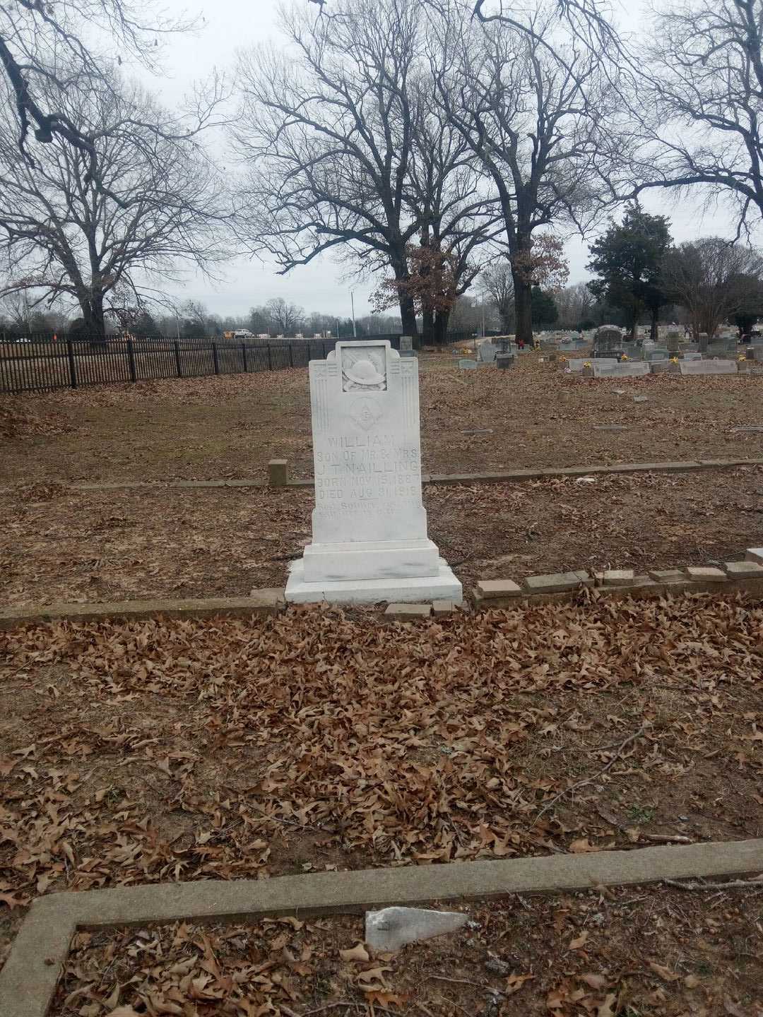 William I. Nailling's grave. Photo 2
