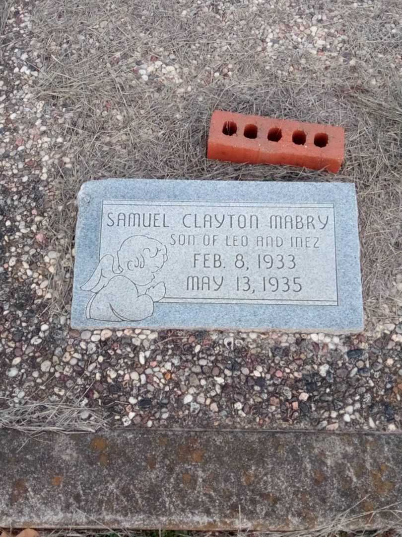 Samuel Clayton Mabry's grave. Photo 1