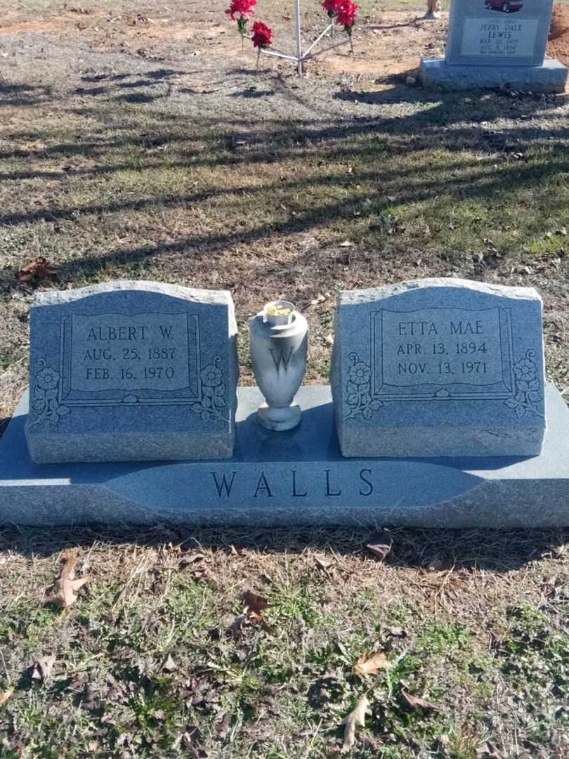 Albert W. Walls's grave. Photo 1