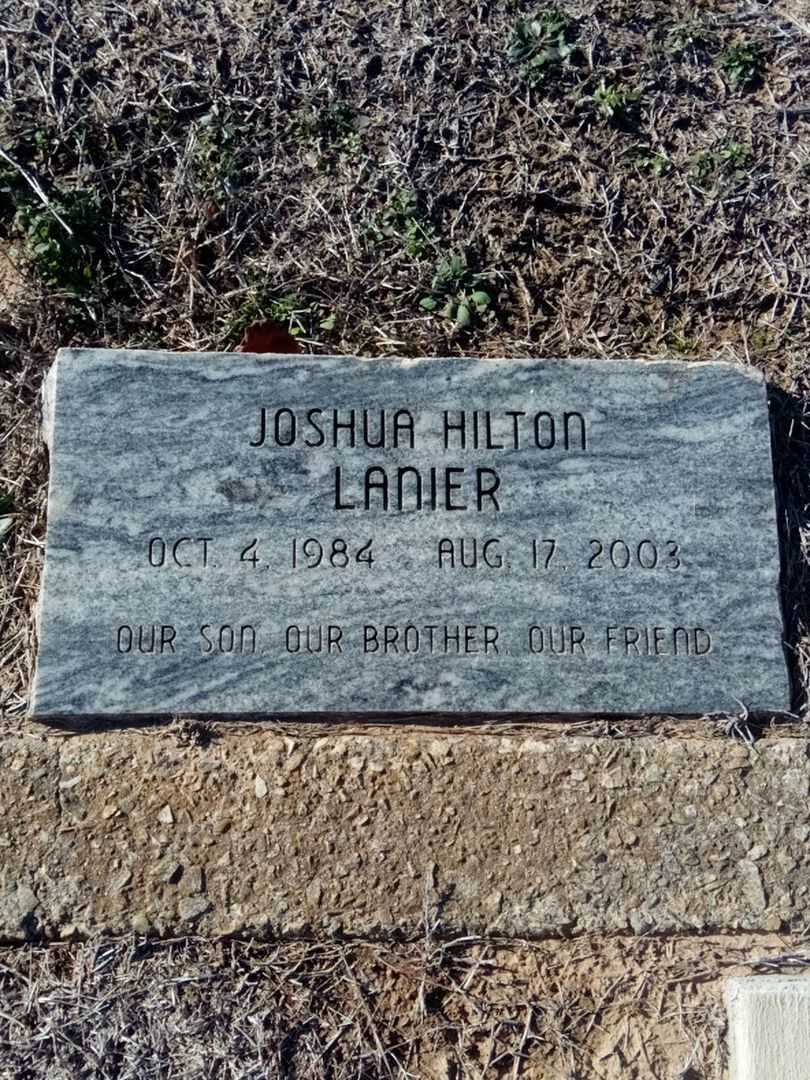 Joshua Hilton Lanier's grave. Photo 4