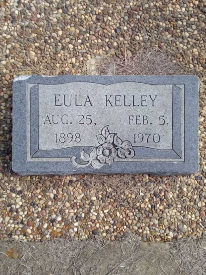 Eula Kelley's grave. Photo 1