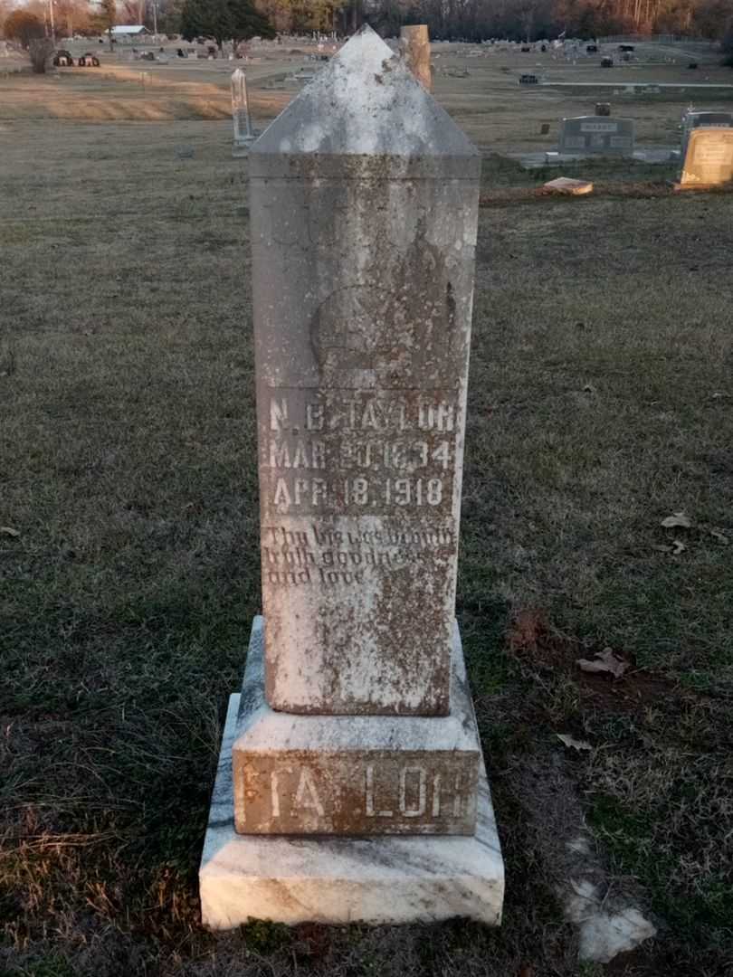 N. B. Taylor's grave. Photo 1