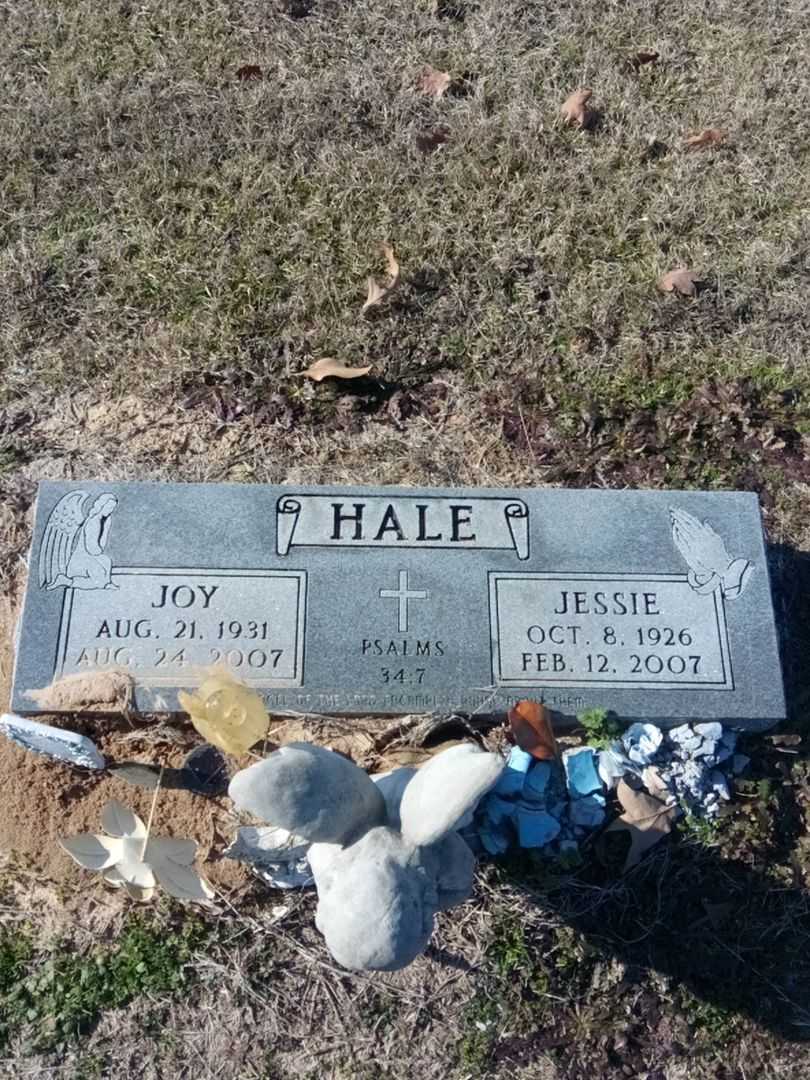 Joy Hale's grave. Photo 1