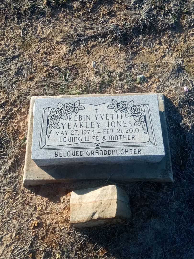 Robin Yvette Yeakley Jones's grave. Photo 1