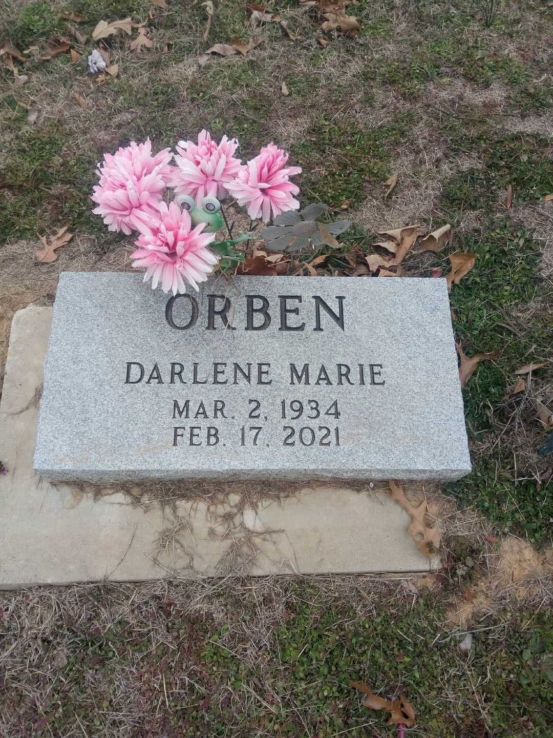 Darlene Marie Orben's grave. Photo 1