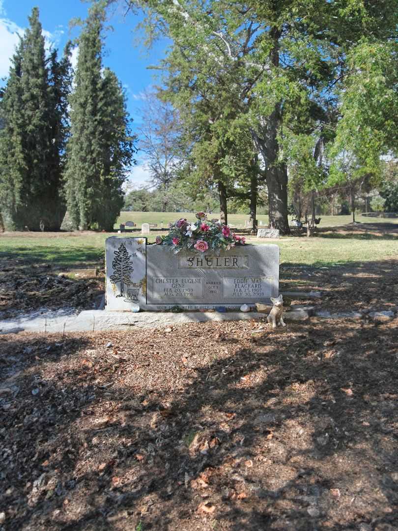 Chester Eugene "Gene" Schuler's grave. Photo 2