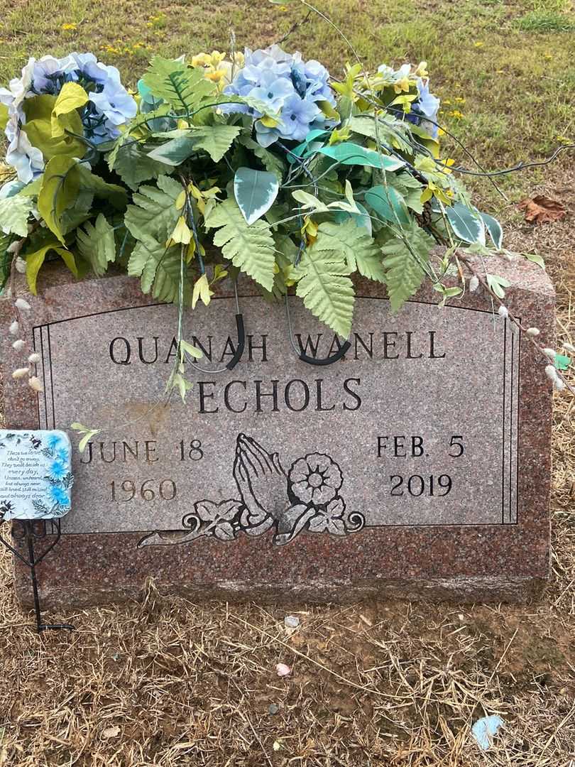 Quanah Wanell Echols's grave. Photo 1